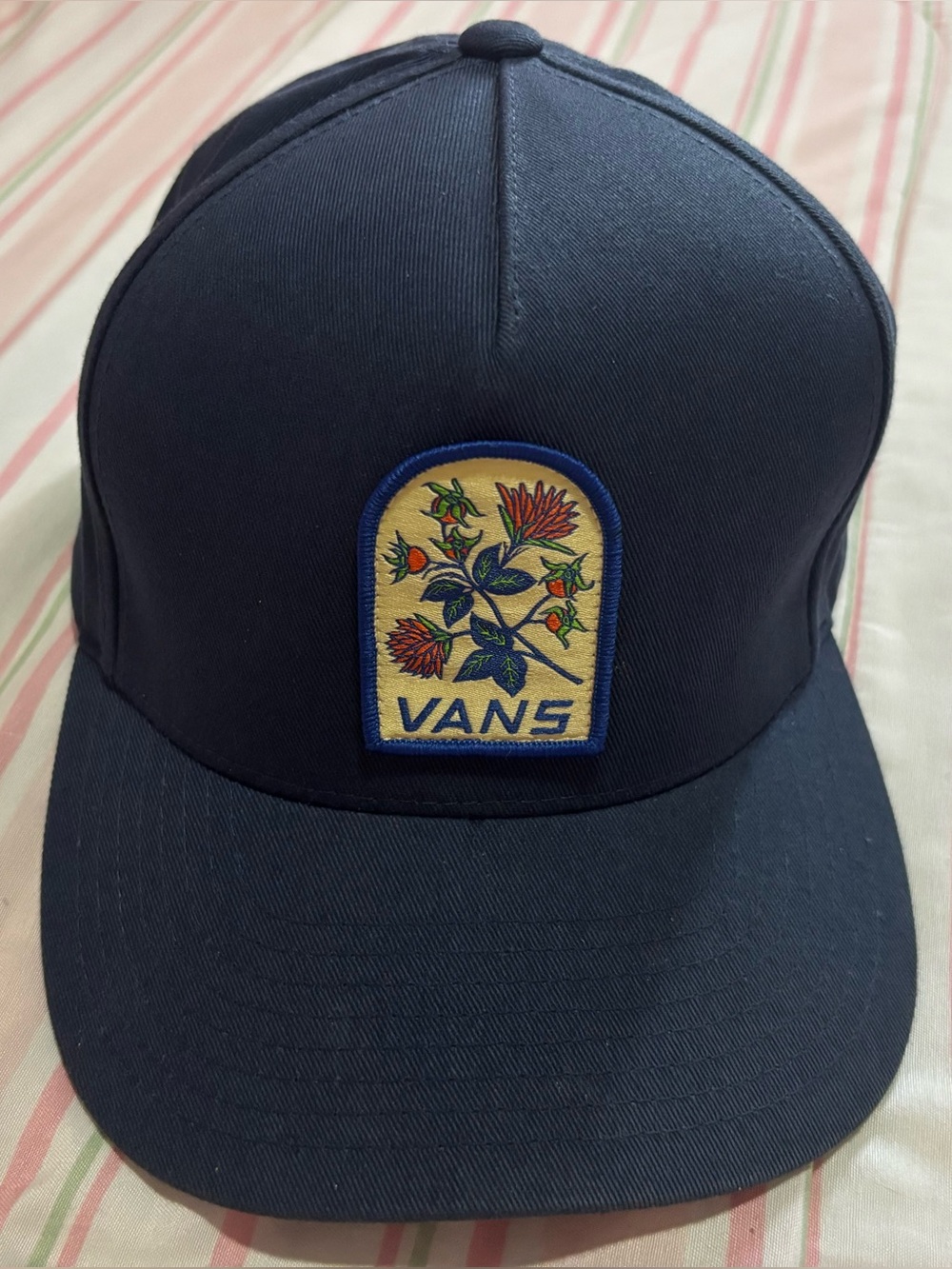 Vans Navy Floral Patch Trucker Cap